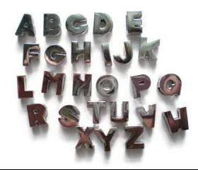 Pick 2 Slide Charm Alphabet Letters - Personalize - Fit 8mm Bracelet/Wristband